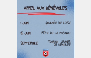 Appels aux bénévoles !