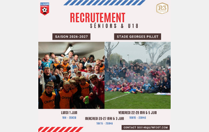 SÉNIORS &amp; U18