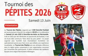 U8/U9 - Tournoi des Pépites de Donville les Bains (horaires à confirmer)