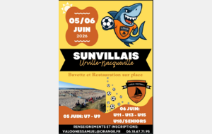 Annulation !!!! U14 - Tournoi Sunvillais 2026 (sur plage)