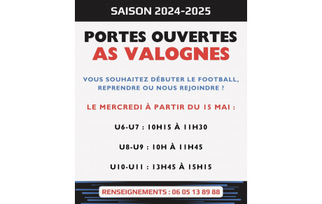 L'AS Valognes ouvre ses portes