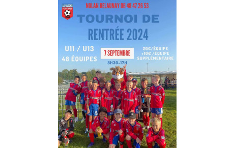 TOURNOI DE RENTRÉE